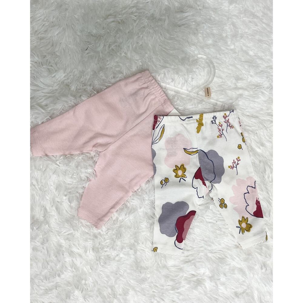 Set of 2 Little Planet Baby Girl Infant Organic by Carter's Cotton Pants NEWBORN